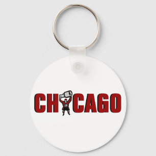 Porte-clés Chicago Blackhawks : Champions de la Coupe Stanley