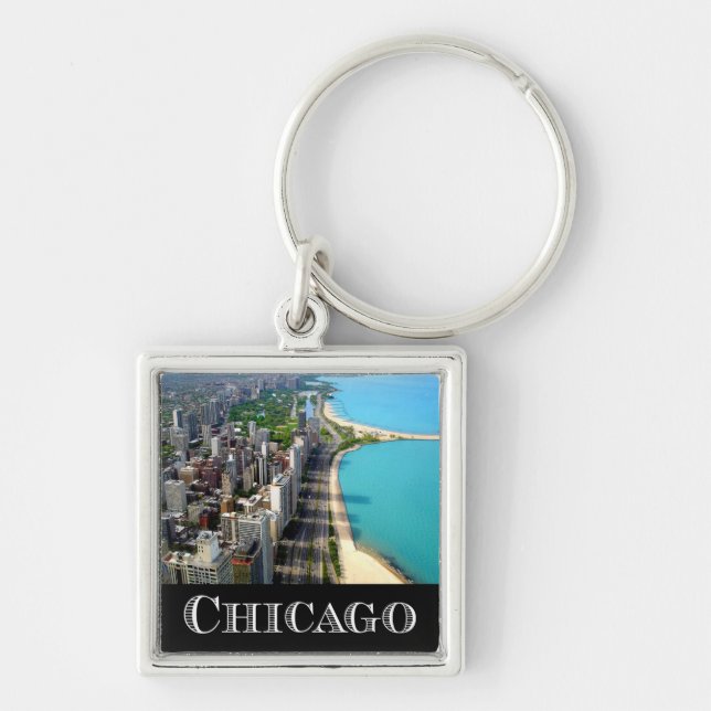 Porte-clés Chicago Illinois USA - Chicago Skyline (Devant)