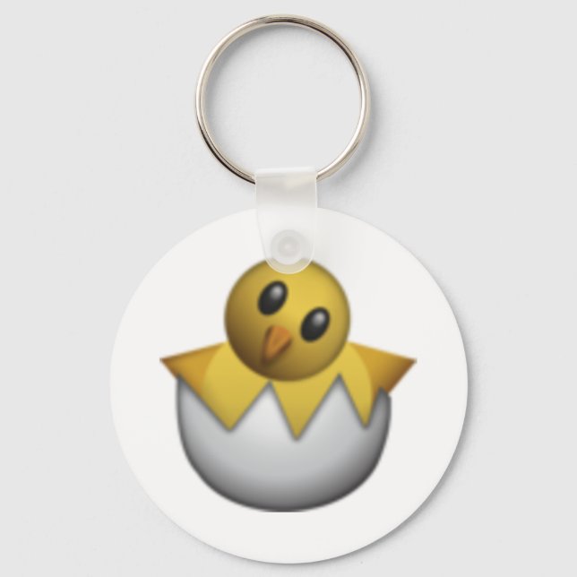 Porte-clés Chick à couver - Emoji (Recto)