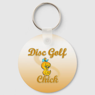 Porte-clés Chick de golf sur disque
