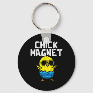 Porte-clés Chick Magnet Lunettes de soleil Oeuf mignonne Pâqu