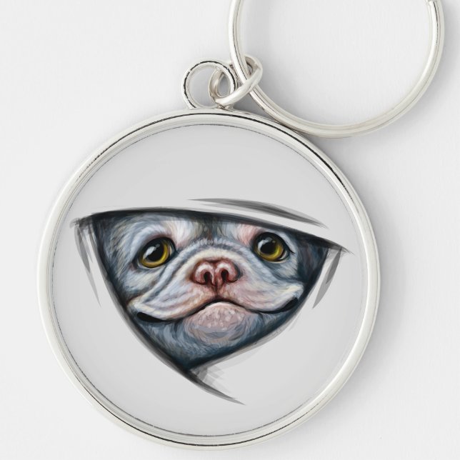 Porte-clés Chien à chiot (Devant)