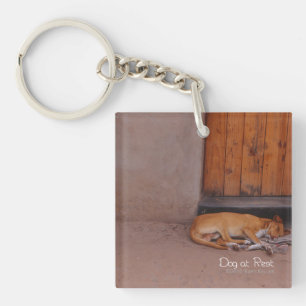Porte-clés Chien au repos
