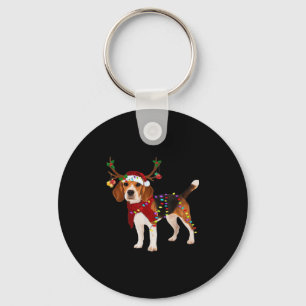 Porte-clés Chien beagle noël Classique T-shirt