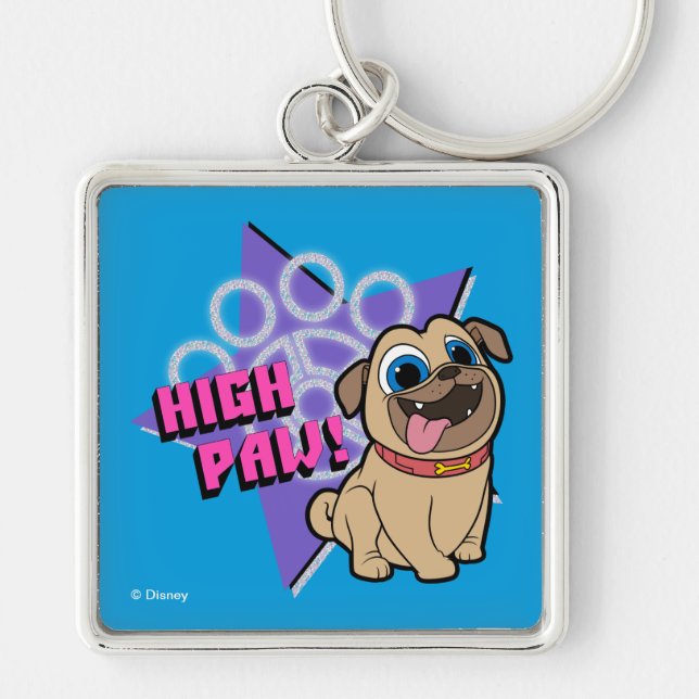 Porte-clés Chien Chien Pal | Rolly - Paw haute (Devant)