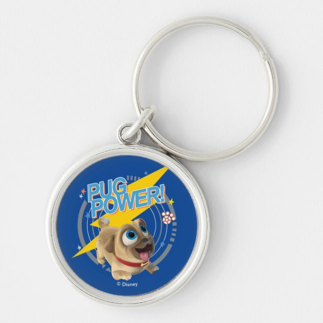 Porte-clés Chien Chien Pal | Rolly - Puissance du Carlin (Devant)
