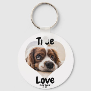 Porte-clés Chien d'amour véritable