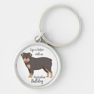 Porte-clés Chien de Bulldog australien