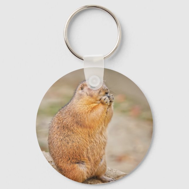 Porte-clés Chien de prairie (Recto)