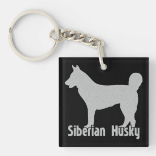 Porte-clés Chien de traîneau sibérien