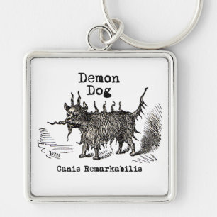 Porte-clés Chien Demon Vintage Funny migre