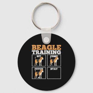 Porte-clés Chien d'entraînement beagle