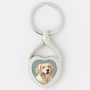 Porte-clés Chien d'or retriever personnalisé Chien dessiné pe