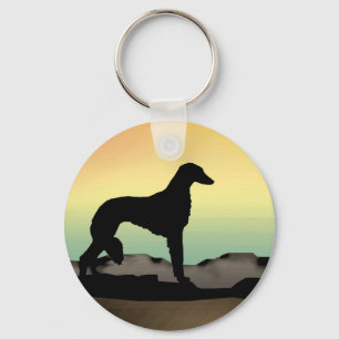 Porte-clés Chien du désert Saluki