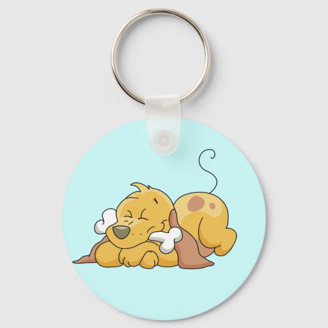 Porte-clés Chien heureux avec des T-shirts et des cadeaux (Recto)