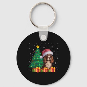 Porte-clés Chien moche Boykin espagnol Santa Chapel lumières