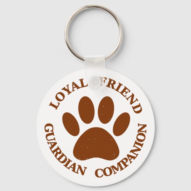 Porte-clés Chien Paw Loyal Friend (Recto)