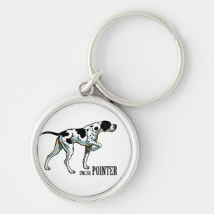 Porte-clés chien pointeur anglais