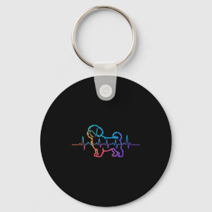 Porte-clés Chien Shih tzu shihtzu chien battement de coeur sh