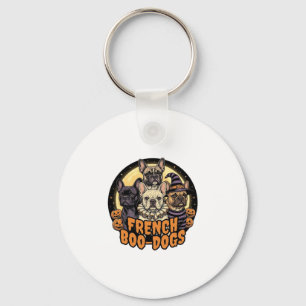 Porte-clés Chiens de bouh français Halloween Bouledogue franç
