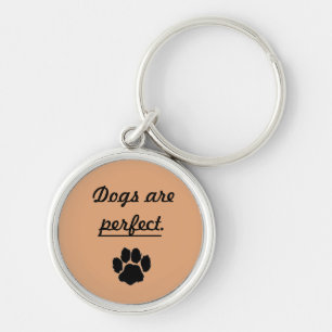 Porte-clés Chiens Mignons Sont Parfait Empreinte de Patte