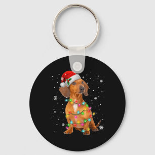 Porte-clés Chiens Teckel Arbre de Noël Xmas Cadeaux Pour Anim