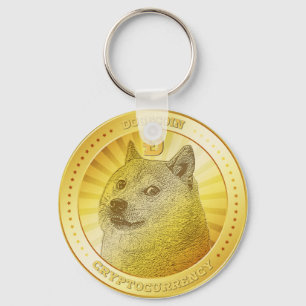 Porte-clés Chiffre de pièce de monnaie Dogecoin