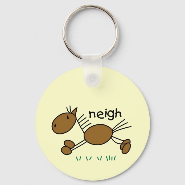 Porte-clés Chiffre T-shirts et cadeaux de bâton de cheval (Recto)