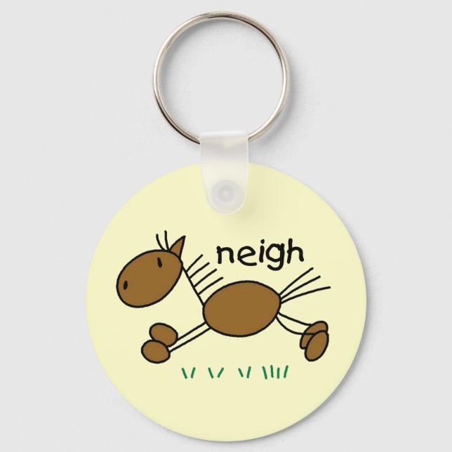 Porte-clés Chiffre T-shirts et cadeaux de bâton de cheval (Recto)