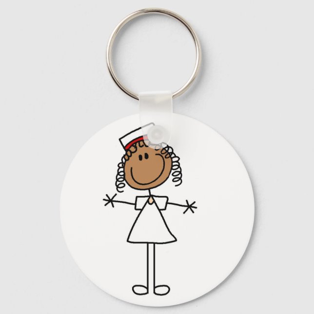 Porte-clés Chiffres d'bâton afro-américain Tshirts et cadeaux (Recto)