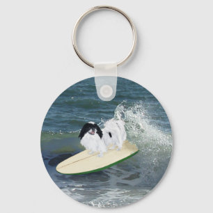 Porte-clés Chin Japonais Surfant