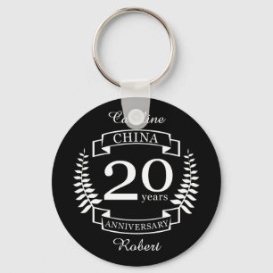 Porte-clés Chine Anniversaire traditionnel des mariages 20 an
