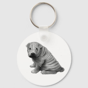 PORTE-CLÉS CHINOIS SHAR-PEI : RÉALISME PENCIL