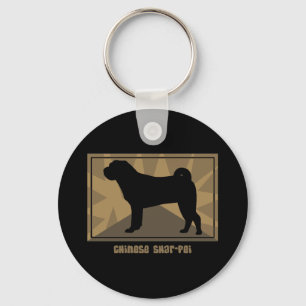 Porte-clés Chinois terreux Shar Pei