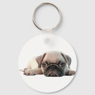 Porte-clés chiot adorable de carlin