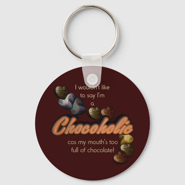 Porte-clés Chocoholique (Recto)