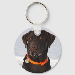 Porte-clés Chocolate Labrador Keychain