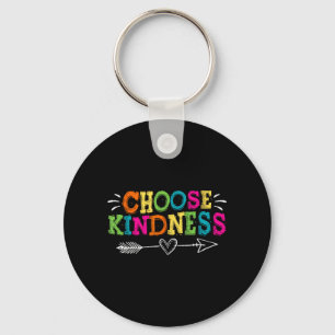 Porte-clés Choisissez la gentillesse Rétro Groovy - Soyez gen