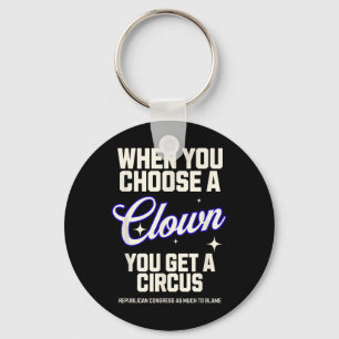 Porte-clés Choisissez un clown, obtenez un cabinet de cirque