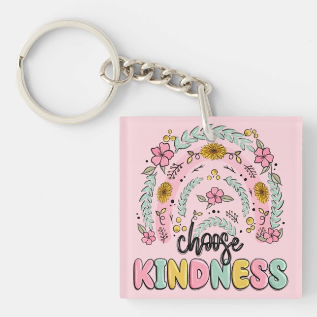 Porte-clés Choose kindness. Inspirational. (Devant)