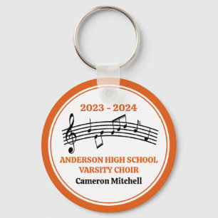 Porte-clés Chorale du lycée d'Orange personnalisée