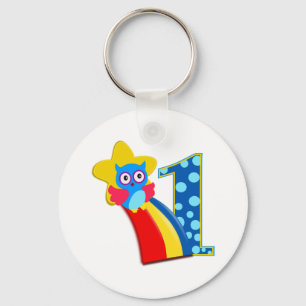 Porte-clés Chouette d'anniversaire