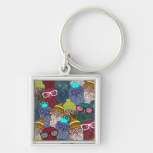 Porte-clés Chouette dans la couronne