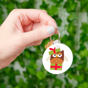 Porte-clés Chouette Dans Un Porte - clé Boîte Cadeau