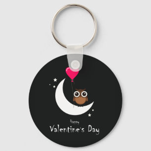 Porte-clés Chouette de Saint Valentin