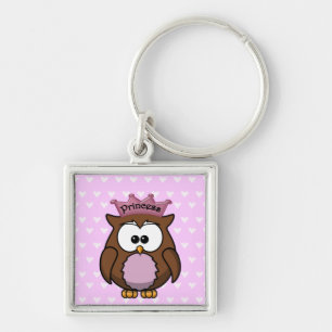 Porte-clés chouette princesse