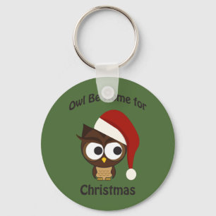 Porte-clés Chouette soit à la maison pour Noël !