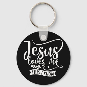 Porte-clés Christian Design Jesus Loves Me. This I Know