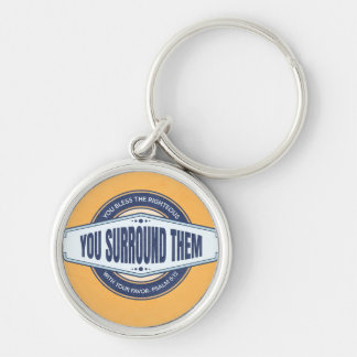 Porte-clés Christian Keychain with Bible Verse Blessing