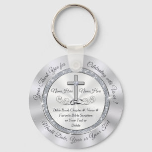 Porte-clés Christian Wedding Favors pour les invités, Personn